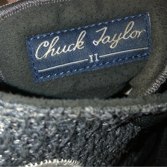 Converse Gray Knit Chuck Taylor High-Top Sneakers - Picture 13 of 13